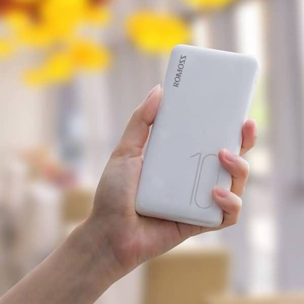 ROMOSS PSP10 Power Bank 10000mAh Slim Portable Powerbank 10000 mAh USB LED External Battery Charger Poverbank For Phone